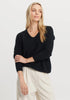 Womens Relax V Sweater Noir-100077