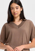 Womens Camille V Tee Bronze 100110VN