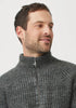 Unisex Kenzie Zip Sweater Shadow Bluestone-100155