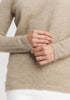 Womens Essence Sweater Latte- 100170