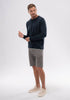 Mens Miles Crew Sweater - Dark Navy/Cucumber 100184