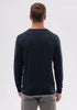 Mens Miles Crew Sweater - Dark Navy/Cucumber 100184