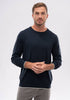 Mens Miles Crew Sweater - Dark Navy/Cucumber 100184