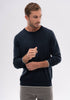 Mens Miles Crew Sweater - Dark Navy/Cucumber 100184