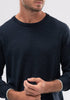 Mens Miles Crew Sweater - Dark Navy/Cucumber 100184