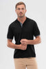 Mens Arman SS Polo - Black/Pigeon