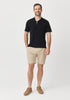 Mens Arman SS Polo Black/Silver 100200Vn