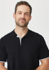 Mens Arman SS Polo Black/Silver 100200Vn