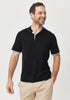 Mens Arman SS Polo Black/Silver 100200Vn