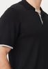 Mens Arman SS Polo Black/Silver 100200Vn
