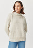 Womens Kyla Turtleneck-Beech Fleck-100282