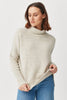 Womens Kyla Turtleneck-Beech Fleck-100282