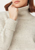 Womens Kyla Turtleneck-Beech Fleck-100282