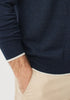 Mens Aden Crew Dark Navy/Ecru 100328vn