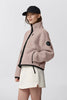 Womens Simcoe Zip Up Fleece Sweater Jacket Black Label Lucent Rose 1101WB