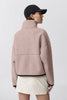 Womens Simcoe Zip Up Fleece Sweater Jacket Black Label Lucent Rose 1101WB