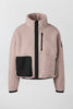 Womens Simcoe Zip Up Fleece Sweater Jacket Black Label Lucent Rose 1101WB