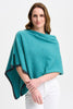 Womens Two Tone Poncho Glacier/Slate - 1623