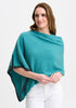 Womens Two Tone Poncho Glacier/Slate - 1623