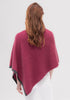 Womens Two Tone Poncho Magnolia/Slate-1623