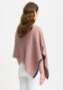 Womens Two Tone Poncho Rose Dust/Slate-1623