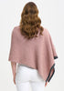 Womens Two Tone Poncho Rose Dust/Slate-1623