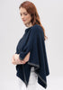 Womens Two Tone Poncho Zephyr/Slate -1623