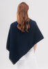 Womens Two Tone Poncho Zephyr/Slate -1623