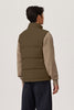 Mens Freestyle Crew Vest - Military Green-2054M