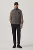Mens Garson Vest Crinkle Cotton Costal Grey 2081MB2