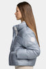 Womens Cypress Cropped Puffer White Label-Light Ozone Blue-2256WW