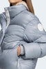 Womens Cypress Cropped Puffer White Label-Light Ozone Blue-2256WW