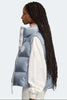 Womens Cypress Puffer Vest  White Label Light Ozone Blue 2257WW
