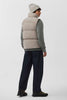Mens Lawrence Puffer Vest White Label-Limestone -2804MW