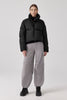 Womens Garnet Cropped Puffer Black 4822W