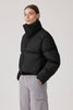 Womens Garnet Cropped Puffer Black 4822W