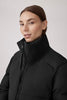 Womens Garnet Cropped Puffer Black 4822W