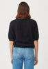 Womens June Knit Tee-Ebony-100313