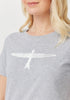 Womens Project U Tee- Short Sleeve Grey/White 600052