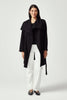 Womens Emery Wrap Coat Black 600173