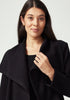 Womens Emery Wrap Coat Black 600173