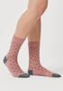 Unisex Spot Socks Dusty Pink Mix 6769B