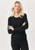 Womens Round Neck Top 8285 Black 8285