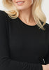 Womens Round Neck Top 8285 Black 8285