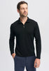 Mens Pua Zip Shirt Black-9379