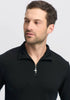 Mens Pua Zip Shirt Black-9379