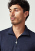 Mens Pua Zip Shirt Dark Navy-9379