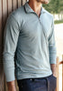 Mens Pua Zip Shirt - Rain-9379
