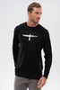 Mens Project U L/S Tee Black/White 900004