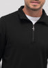 Mens Sport Half Zip Black 9173A